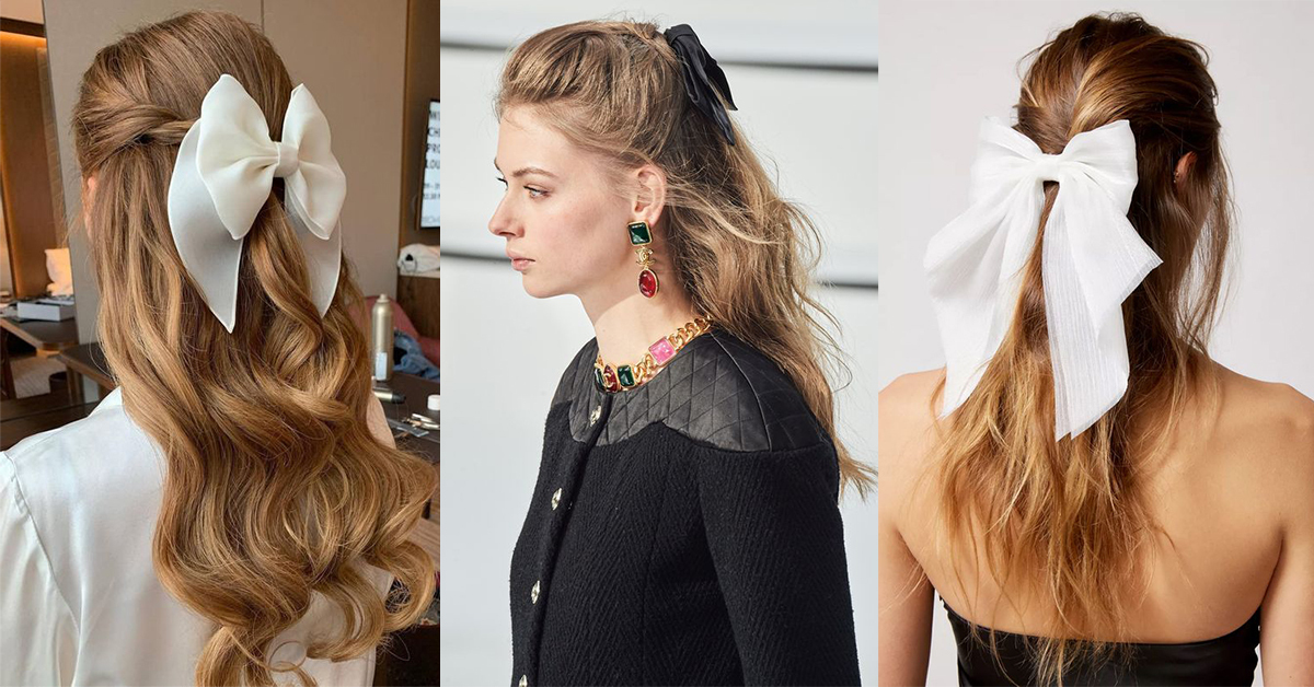 在今年2025年春夏的熱門趨勢，基本上延續著去年秋冬的流行元素，而在眾多元素中最受矚目的關鍵字便是緞帶以及蝴蝶結。說到這兩個浪漫元素，就不能不知道以緞帶跟蝴蝶結為主角的Cottagecore 風潮。