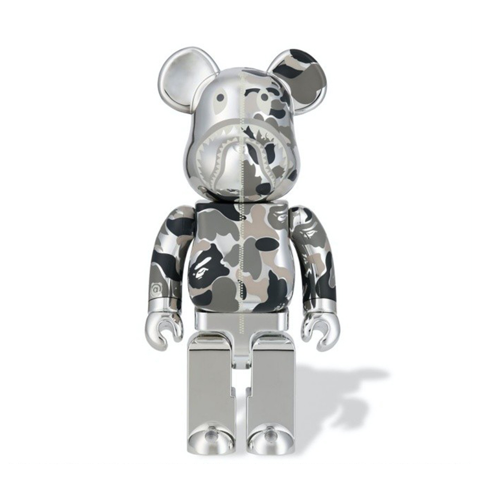 BE@RBRICK Bape 銀色 庫柏力克熊 100% & 400%