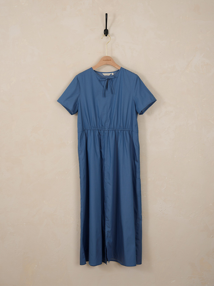 午後漫聊收腰短袖洋裝-週末電影