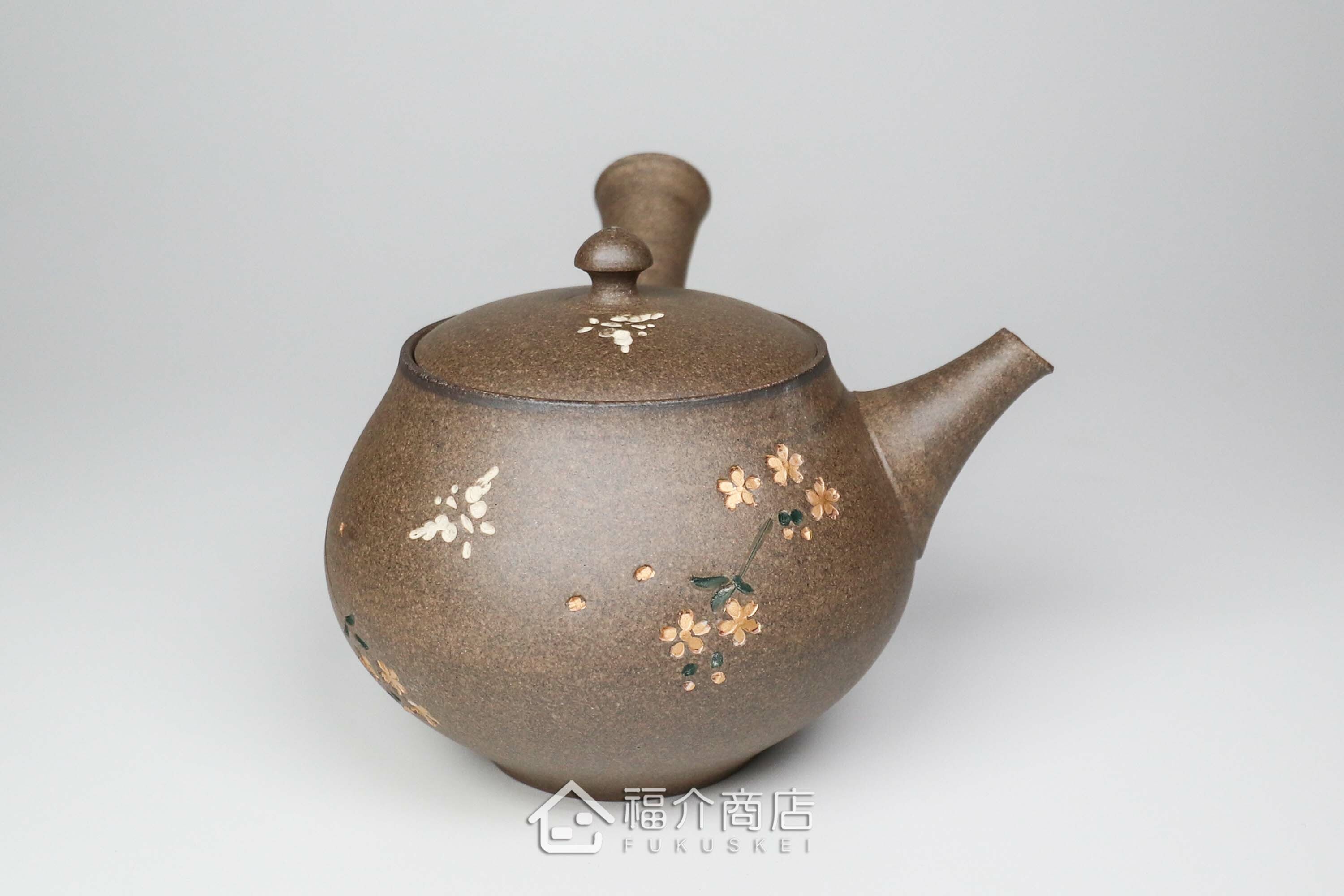 福介商店｜【青峰】燒結金櫻細橫手急須0.3L