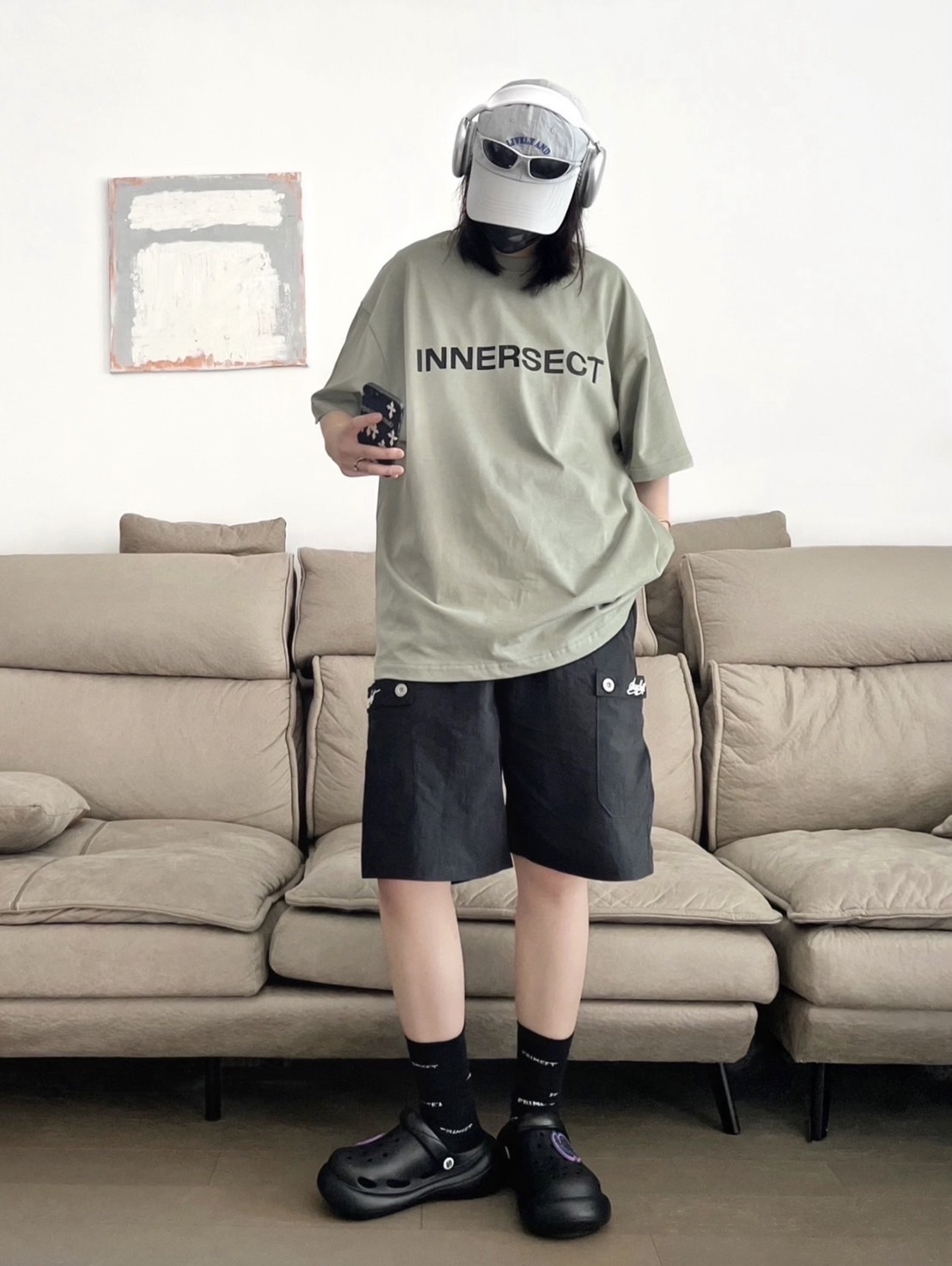 #現貨 Innersect 三生萬物 字母印花短踢 基礎款 五色 INN23SSTTE02