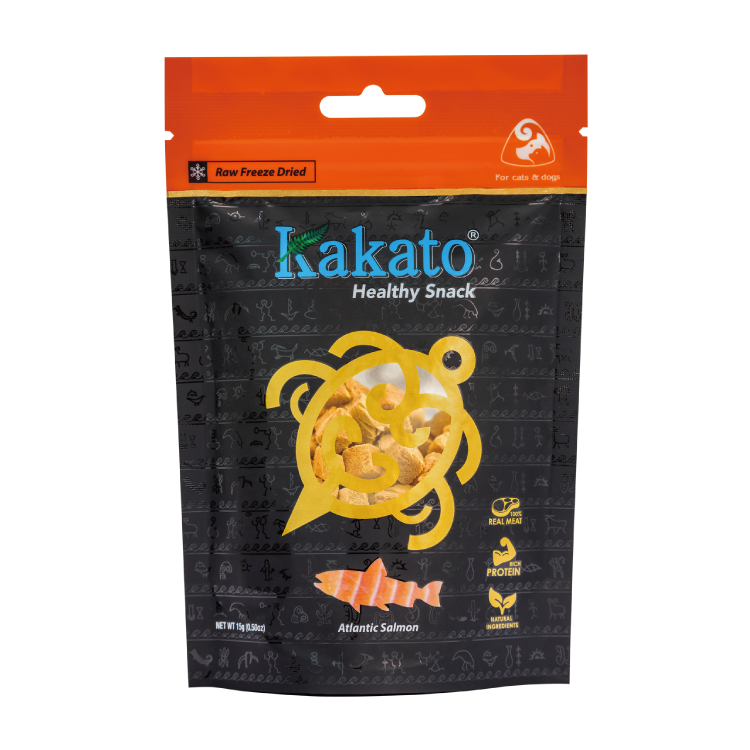 Kakato 凍乾純肉小食 - 大西洋三文魚 15g