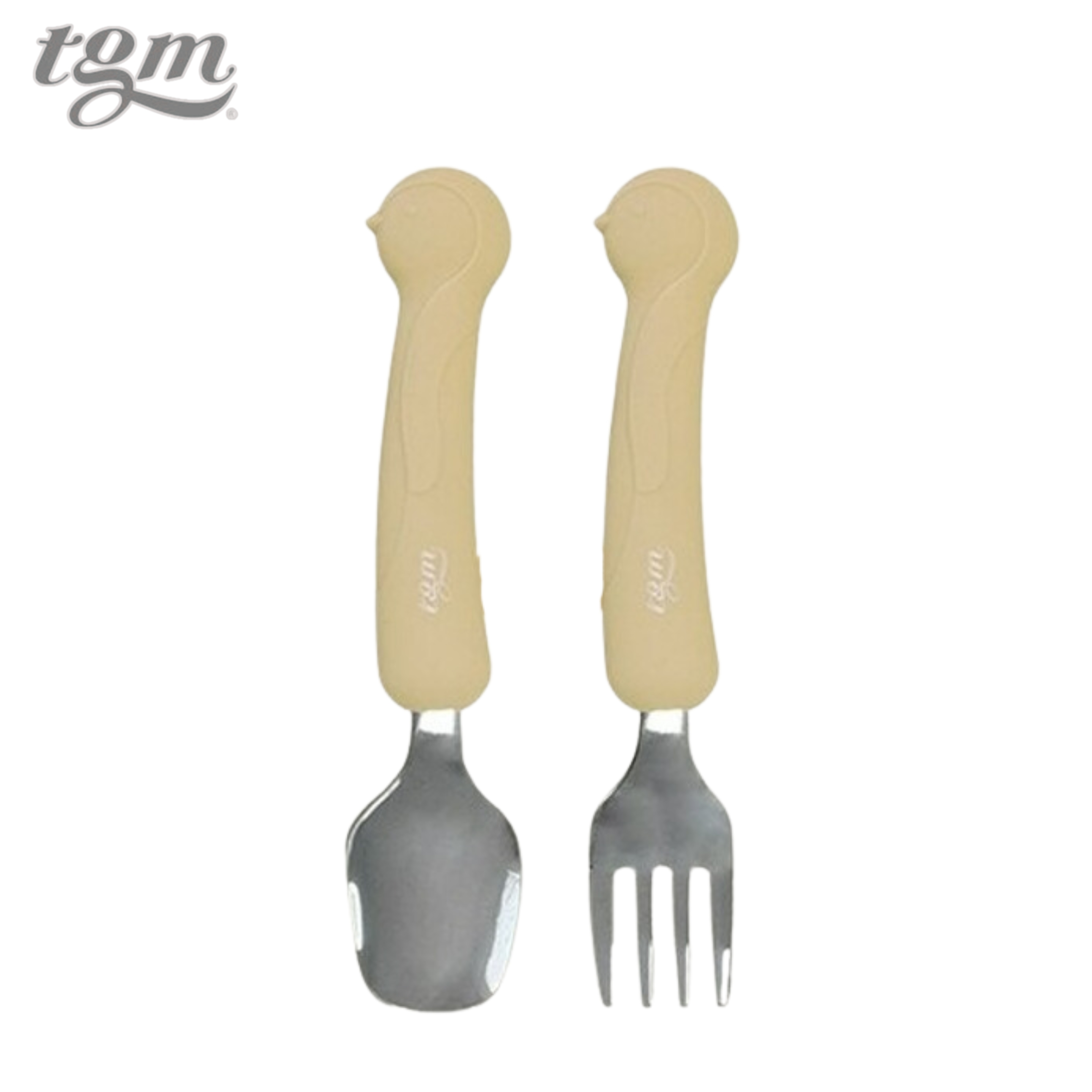 TGM 鉑金矽膠不銹鋼餐具連收納盒 (企鵝)