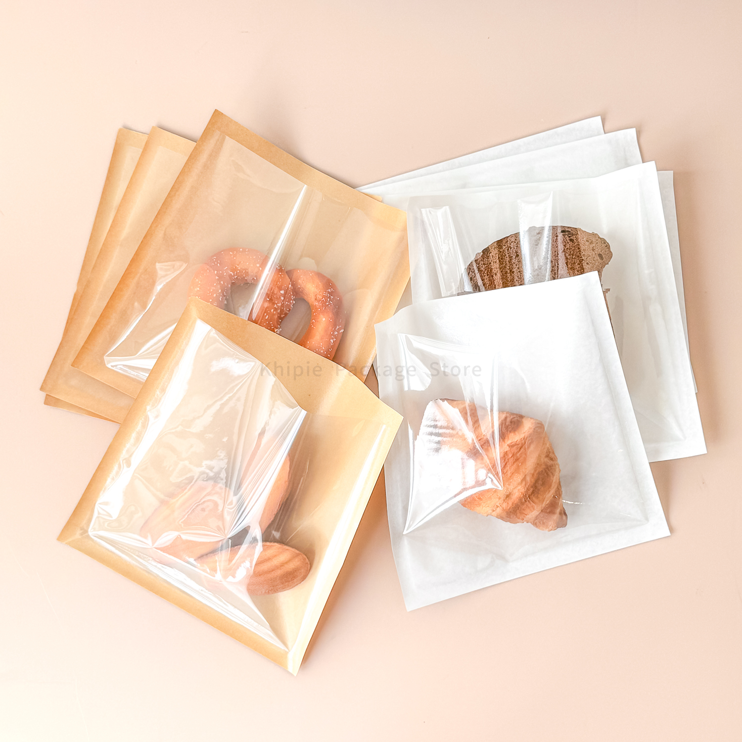 牛皮紙平袋｜開窗透明