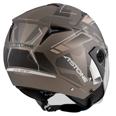 ASTONE RST 彩繪 AQ9 平黑銀卡其 3/4罩