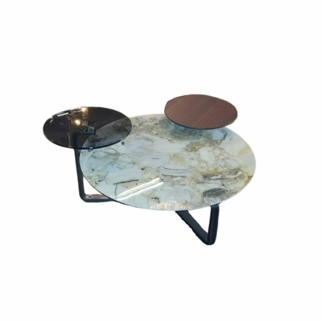 亞馬遜黃︱岩板功能茶几