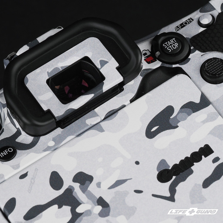 LIFE+GUARD 貼膜安裝示意，適用 Canon EOS 90D