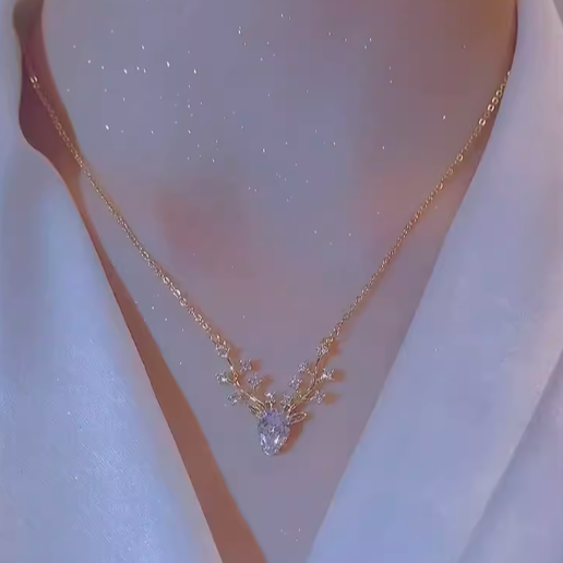 Little Deer Pendant Dainty Necklace