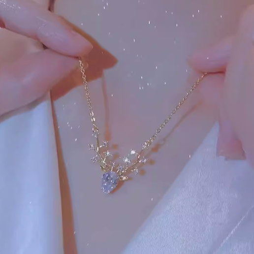 Little Deer Pendant Dainty Necklace