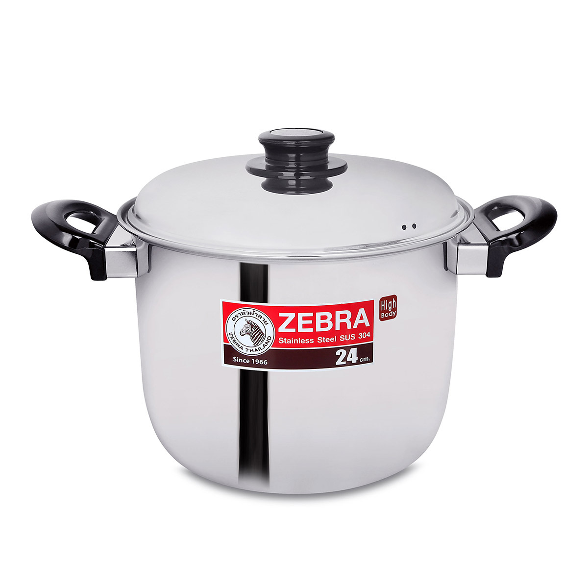 泰國斑馬牌IMAGE 24cm 7.5L不銹鋼雙柄湯煲 -160-3-94