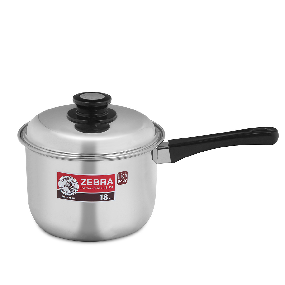 泰國斑馬牌IMAGE 18cm 3L不銹鋼單柄煲 -166-3-05