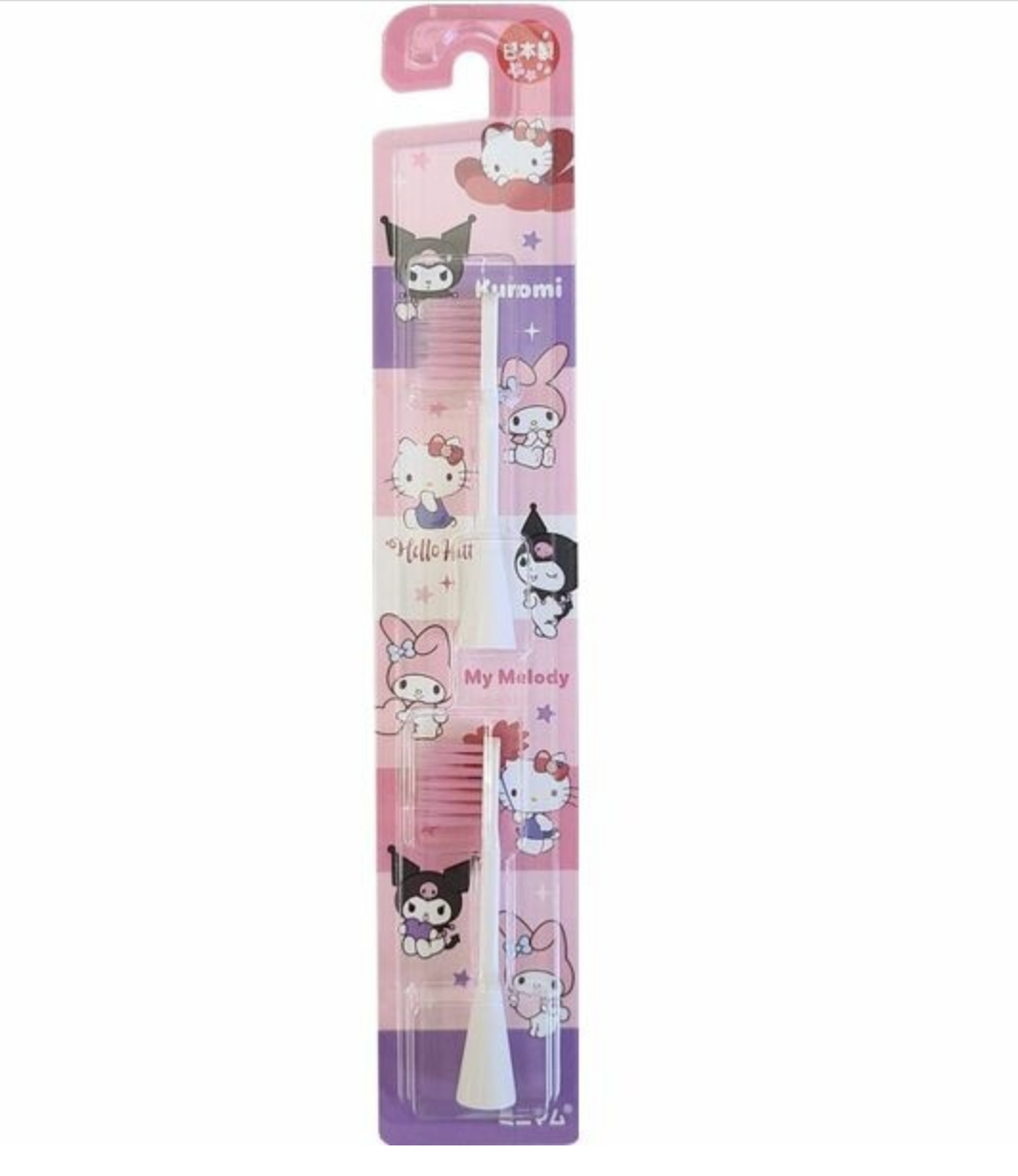 日本製 HAPIKA Sanrio 電動牙刷 替換刷頭~兒童用 細軟刷毛 BRT-8P