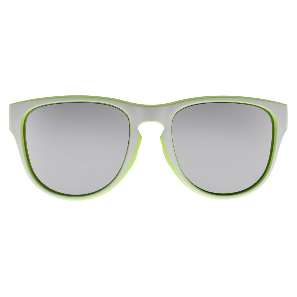 【ZIV】S113 050#139 運動太陽眼鏡 (螢光綠霧白框/灰片電白水銀) ICE 冰系列