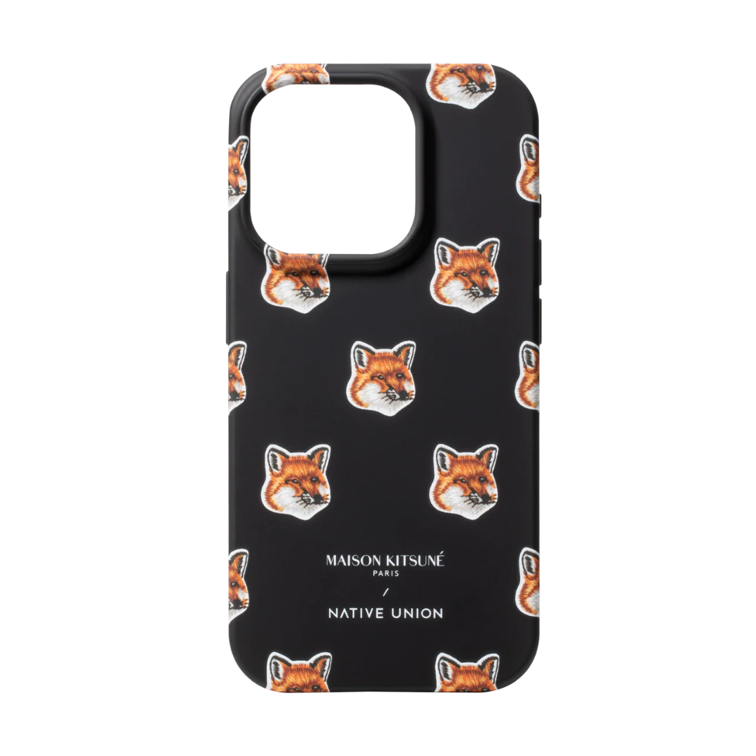Maison Kitsuné 聯名All Over Fox Head系列- iPhone 15 Pro手機殼