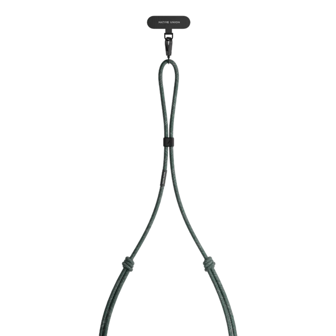 編織手機背繩 - 石墨綠