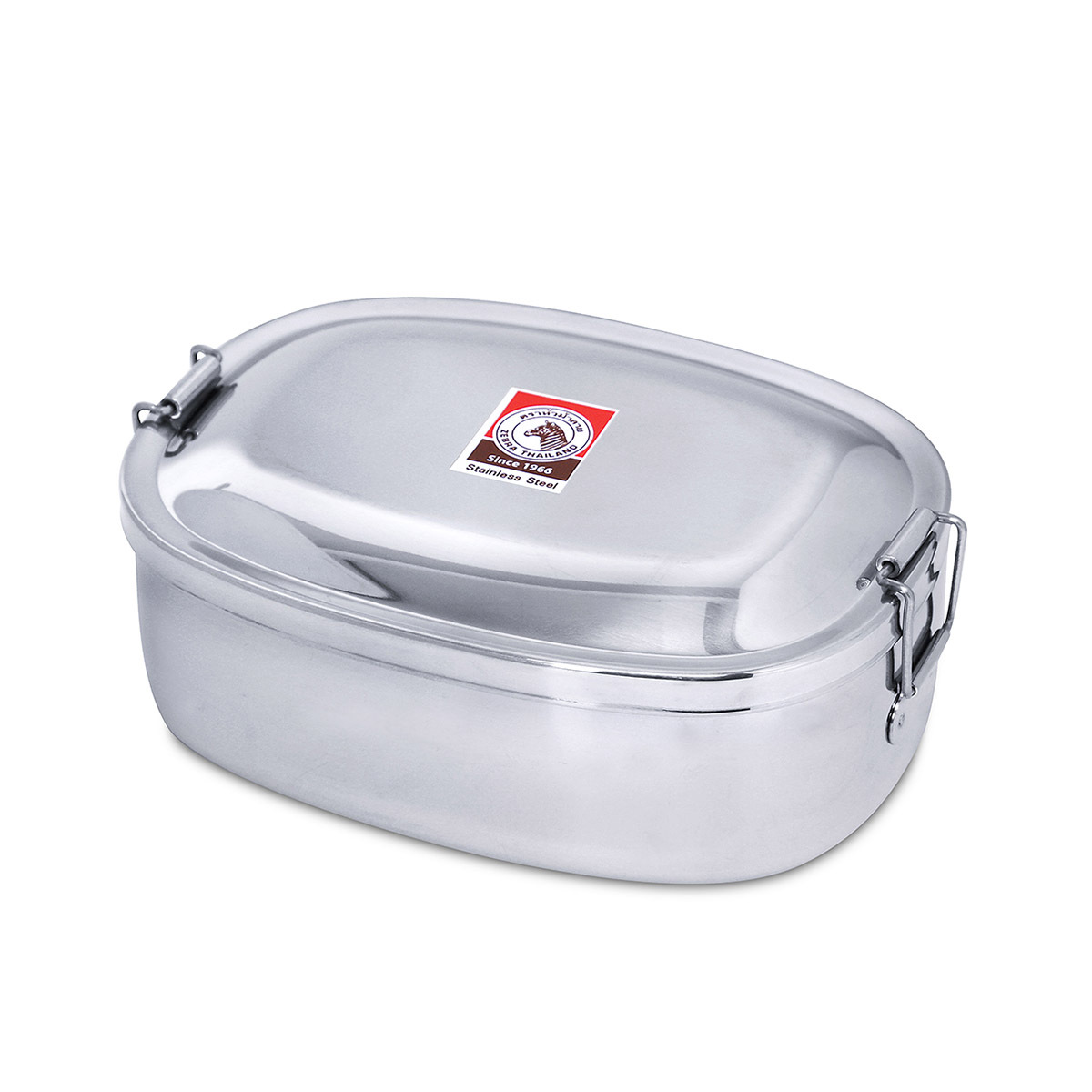 泰國斑馬牌 L15cm 0.6L 不銹鋼長形食物盒 -152-0-15