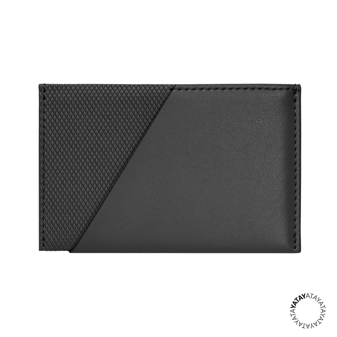 巴黎系列－經典皮革卡夾(RFID)－石墨黑