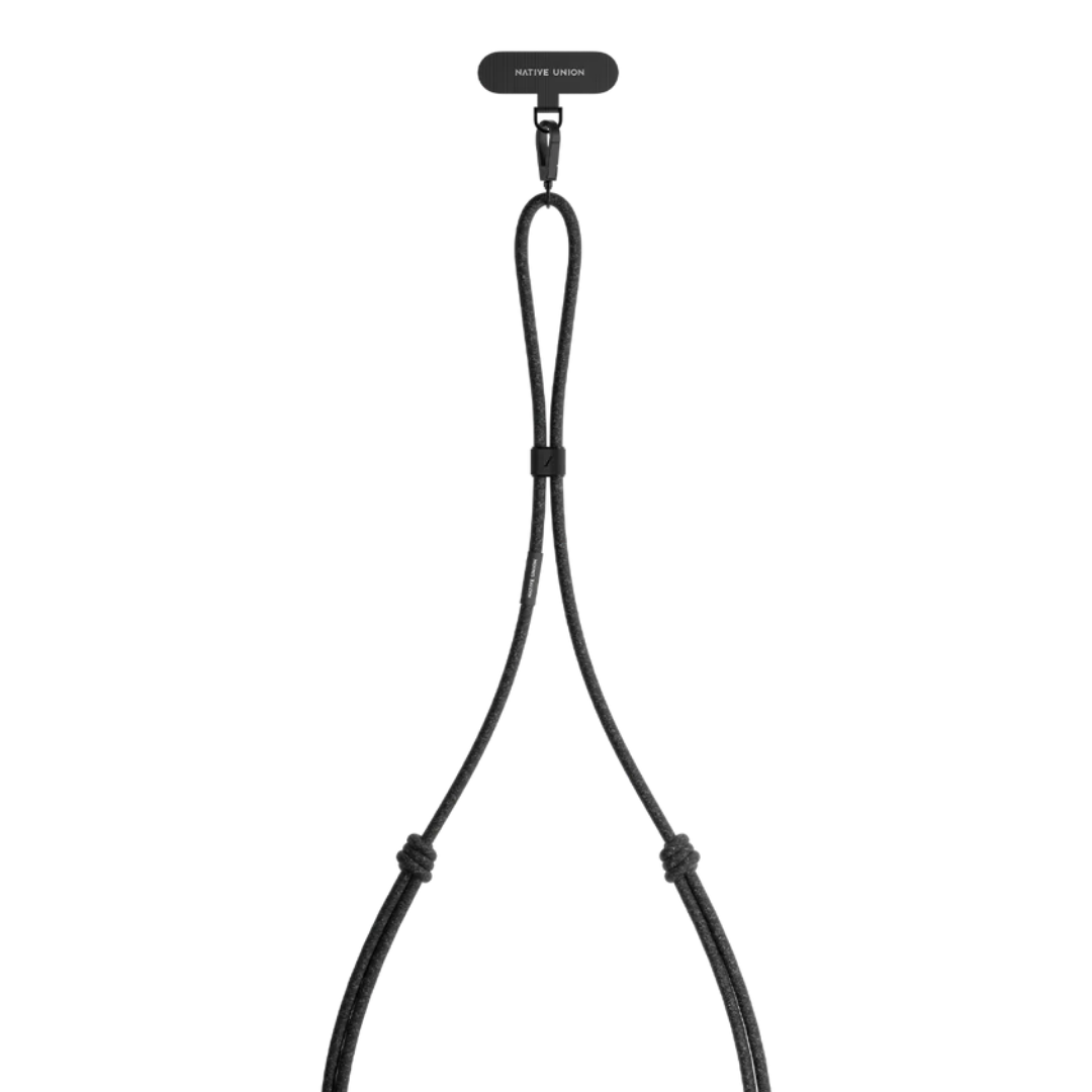 編織手機背繩 - 石墨黑