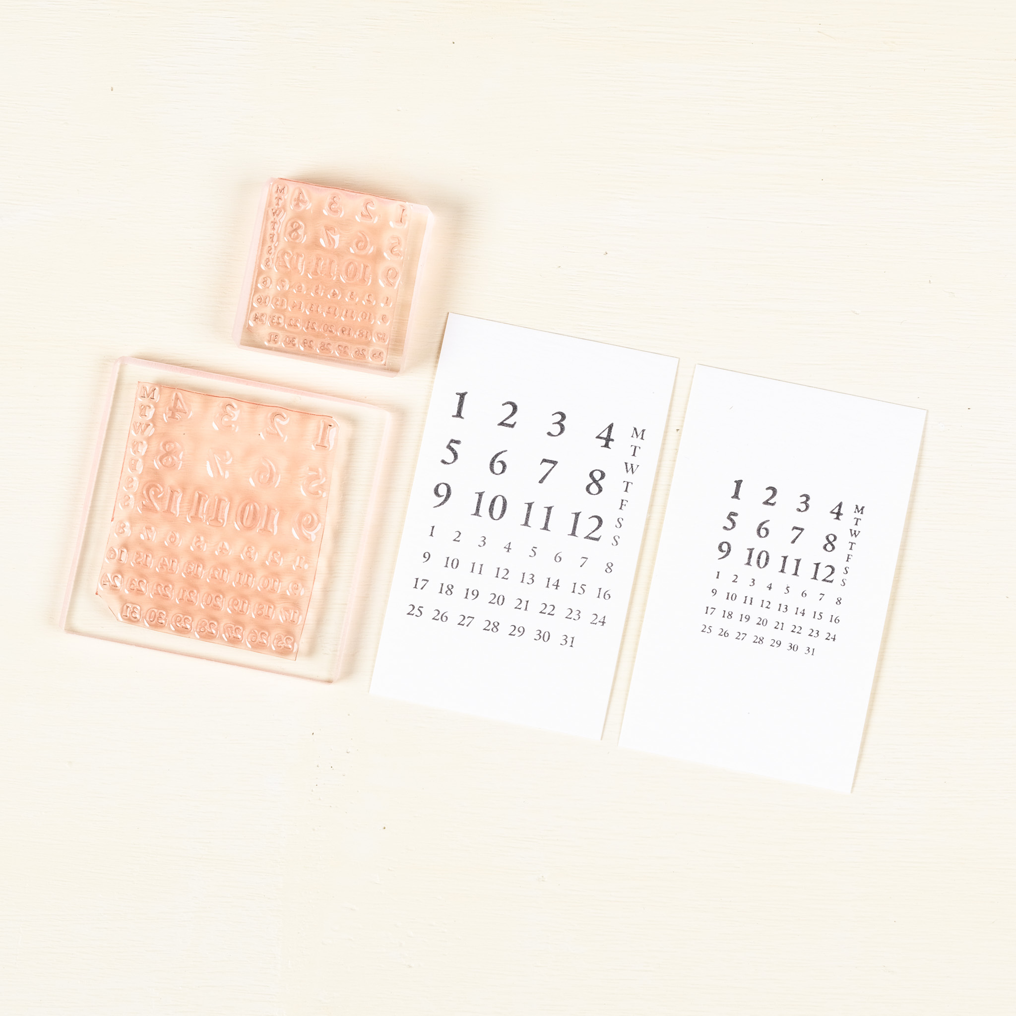 <明體> 我只想好好當個日付膠版印章｜一分之一工作室 臺灣