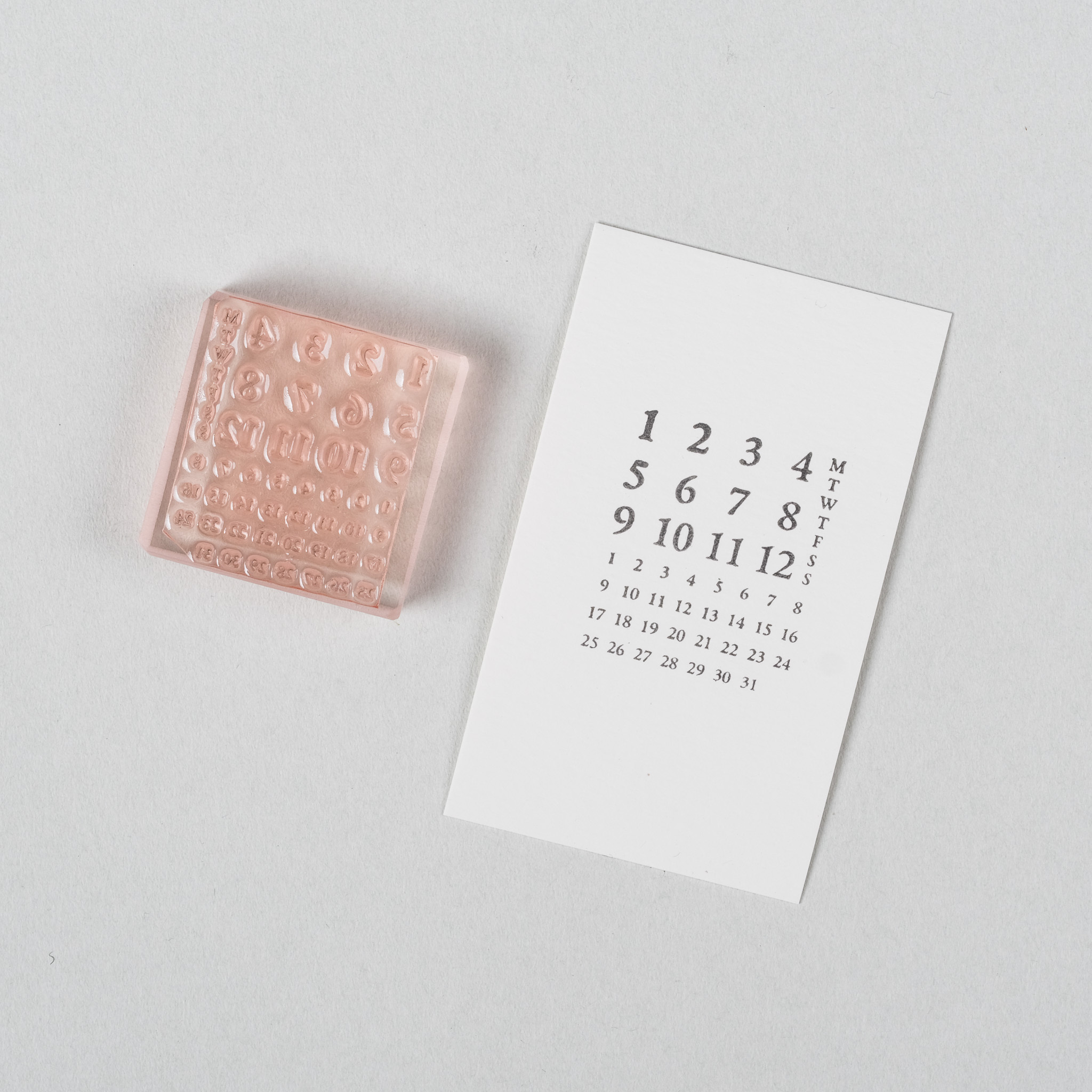 <明體> 我只想好好當個日付膠版印章｜一分之一工作室 臺灣