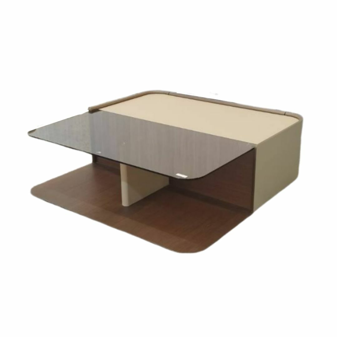 柯特︱灰玻璃大方几