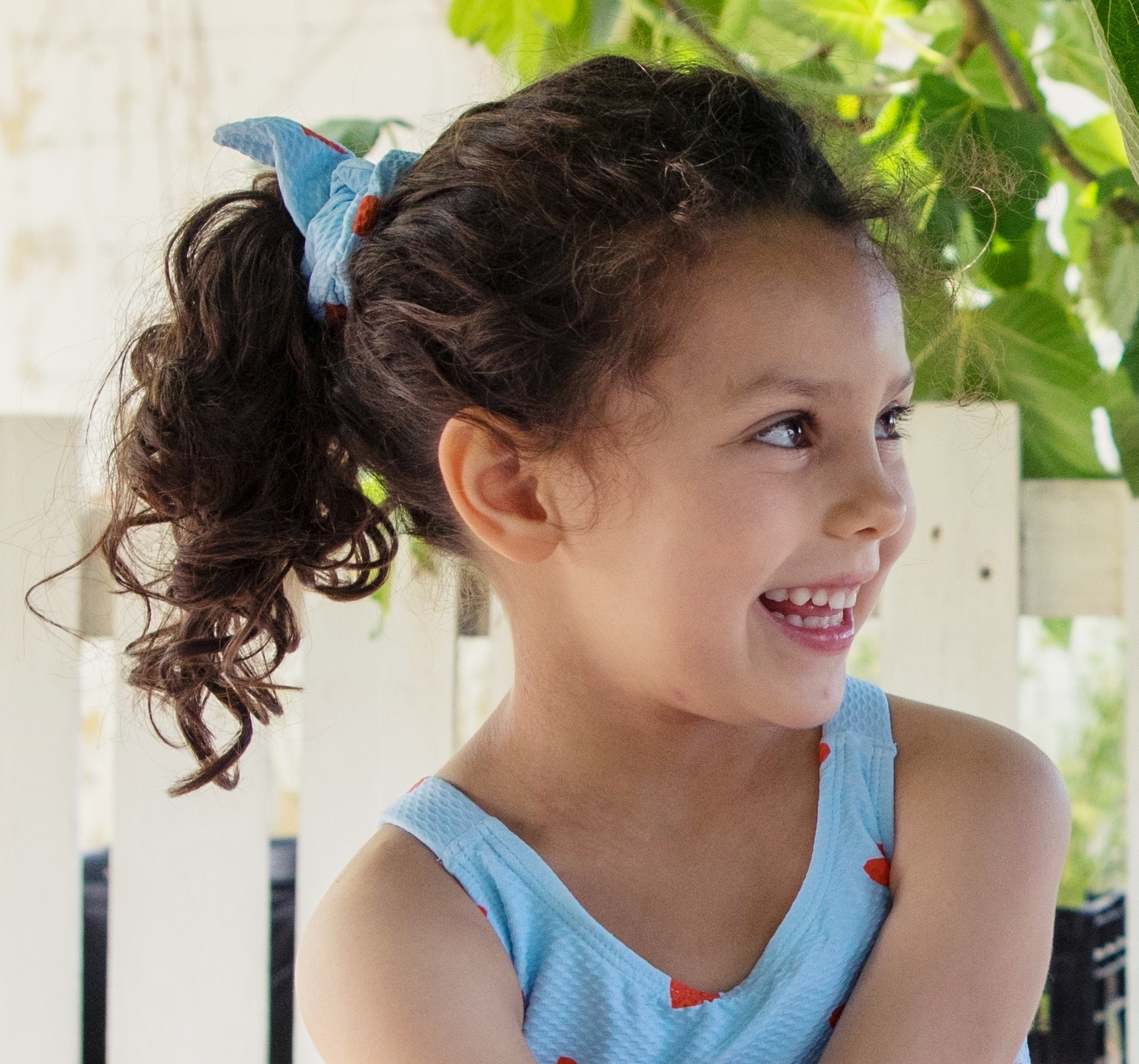 〖 Paper Boat 〗水藍愛心髮圈