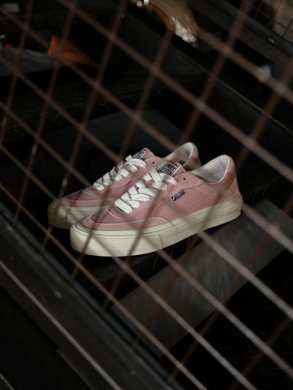 Vision Street Wear FLAT-TOP 復古街頭滑板鞋 櫻花粉