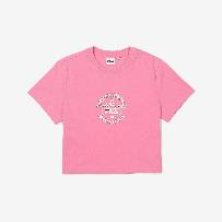 ■FILA■ Life Crop Short Sleeve T-shirtFS2RSF2153FBEG 1100FS K] FILA WOMEN'S LIFE CROP SHORT SLEEVE TEE,PINK, FS2RSF2153F