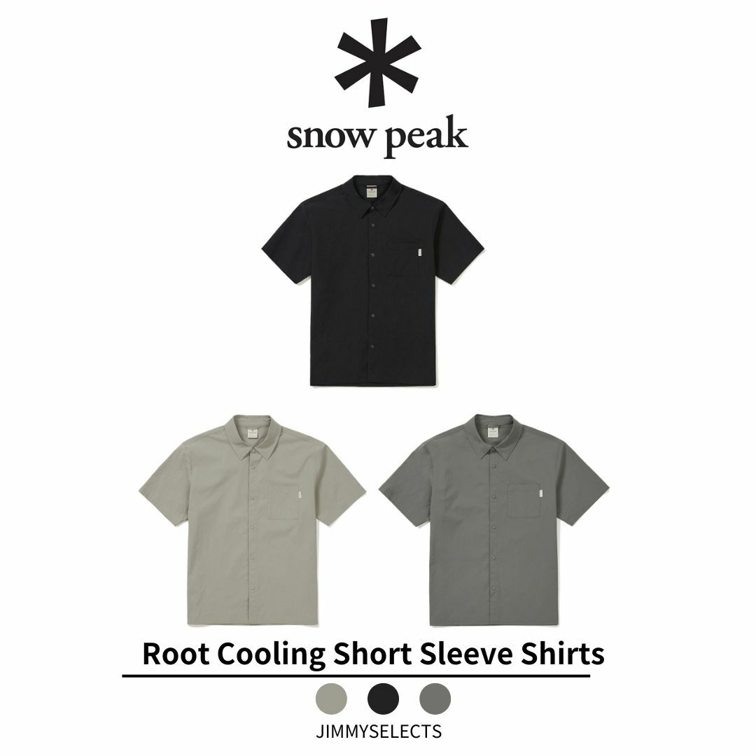 【代購】Snow Peak 雪諾必克  Root Cooling 涼感 鈕扣 短袖 襯衫 S24MMRSH25