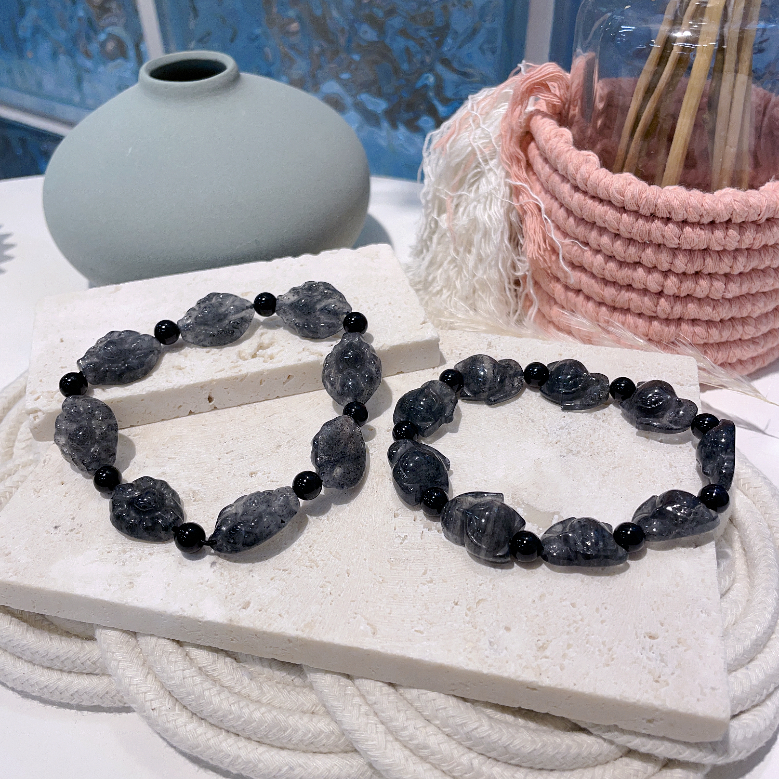 黑超七狐狸手串