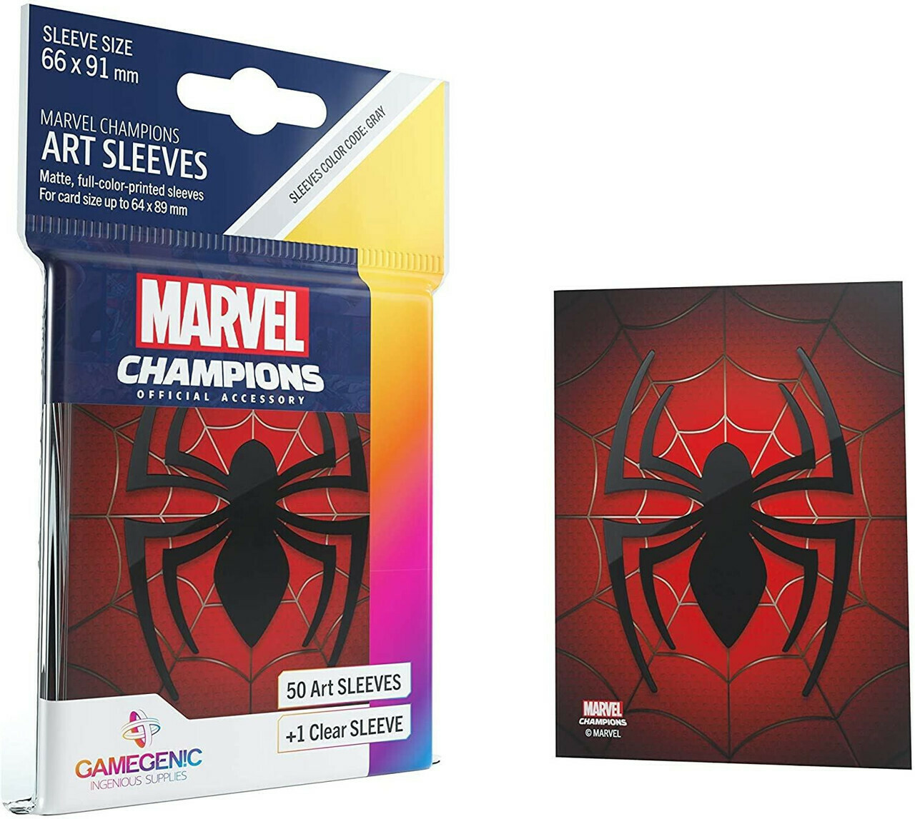 GAMEGENIC MARVEL Champions Art Sleeves - Spider-Man