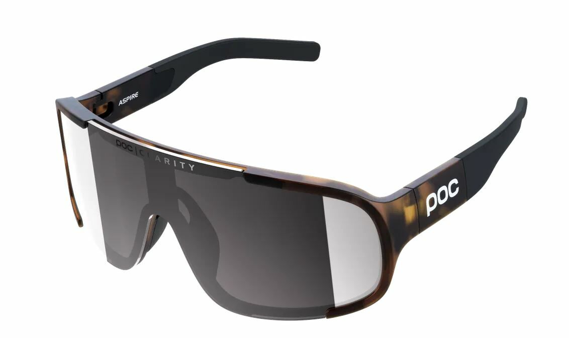 【POC】Aspire 運動風鏡 / 玳瑁色 紫銀鏡片