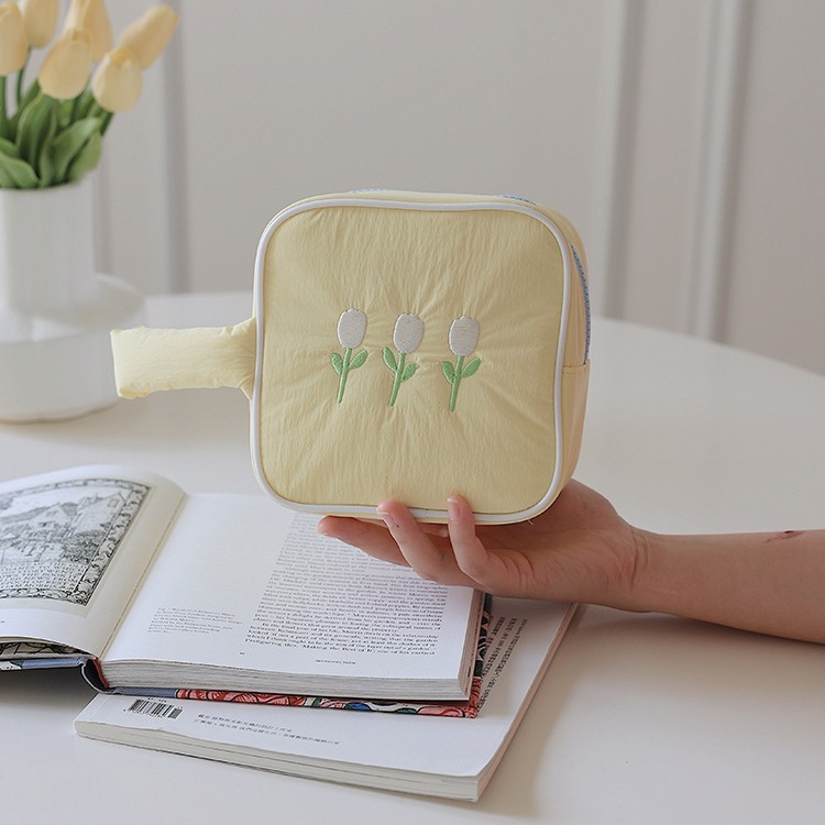 《3863》韓版ins風可愛小花化妝包