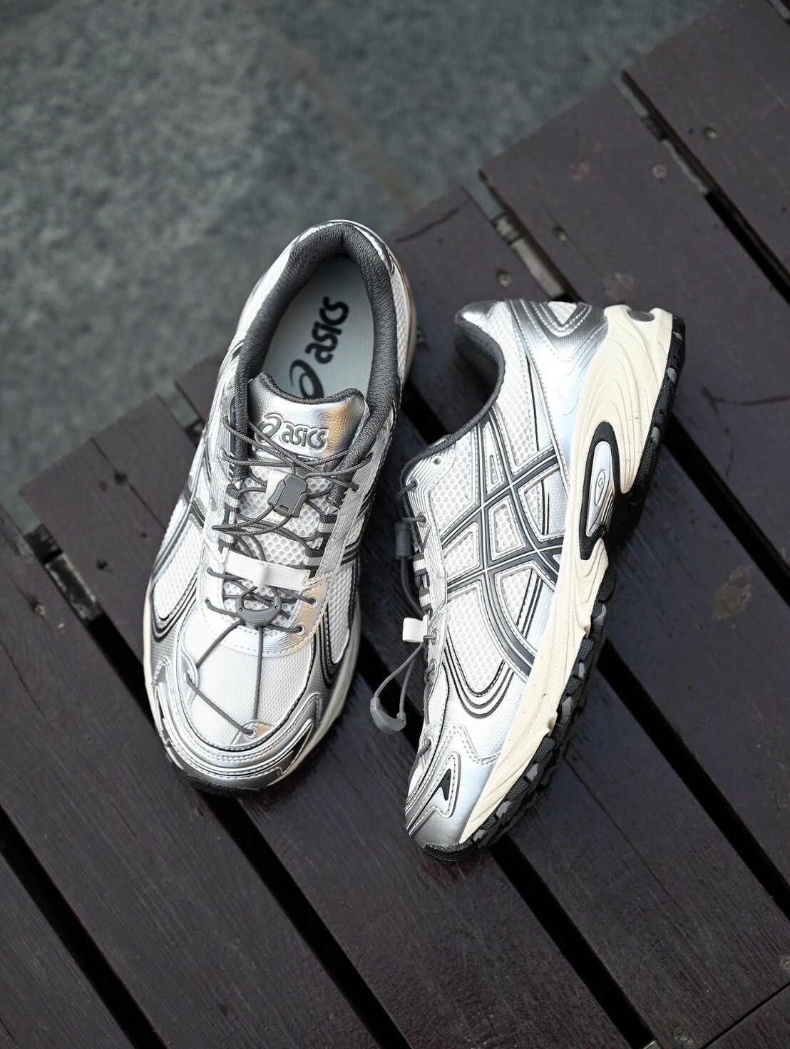 ASICS Gel-Kahana TR V4 千禧風 復古白銀 抽繩鞋帶 戶外機能 慢跑鞋 1203A497-200