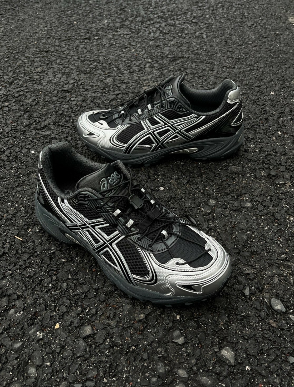 ASICS Gel-Kahana TR V4 復古黑銀 抽繩鞋帶 低筒戶外機能風 慢跑鞋 1203A497-001