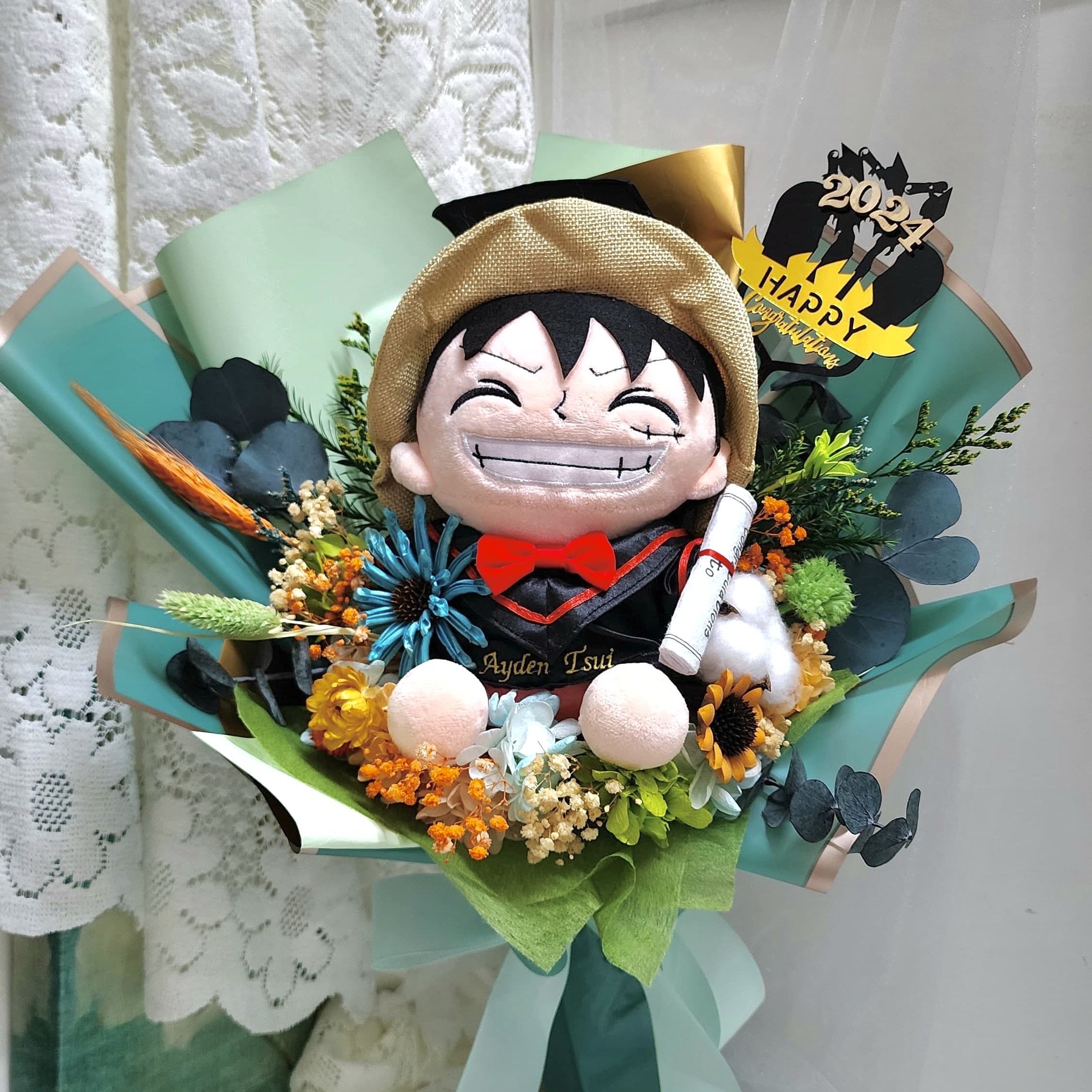 畢業花束 (GM09) *卡通公仔由客人提供