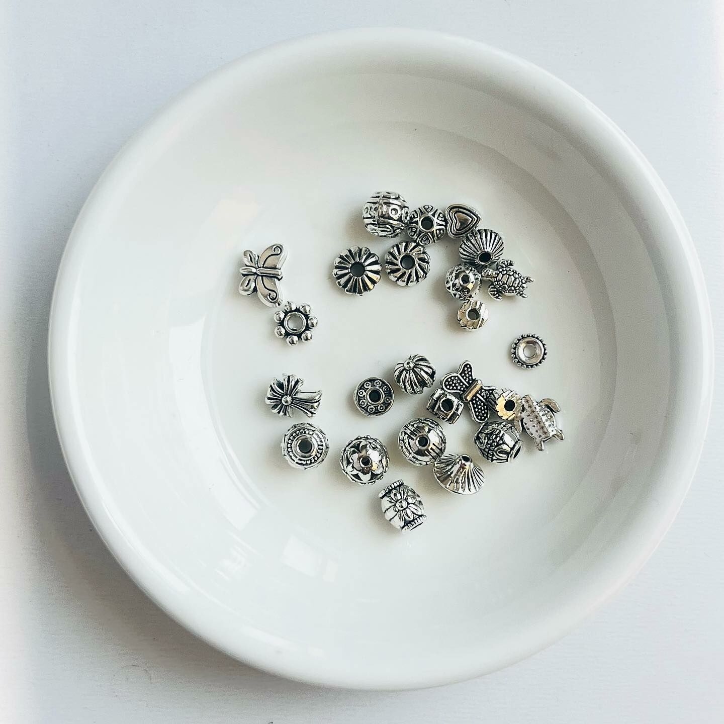 [原石] 藏銀串珠配件包 綜合造型隔珠