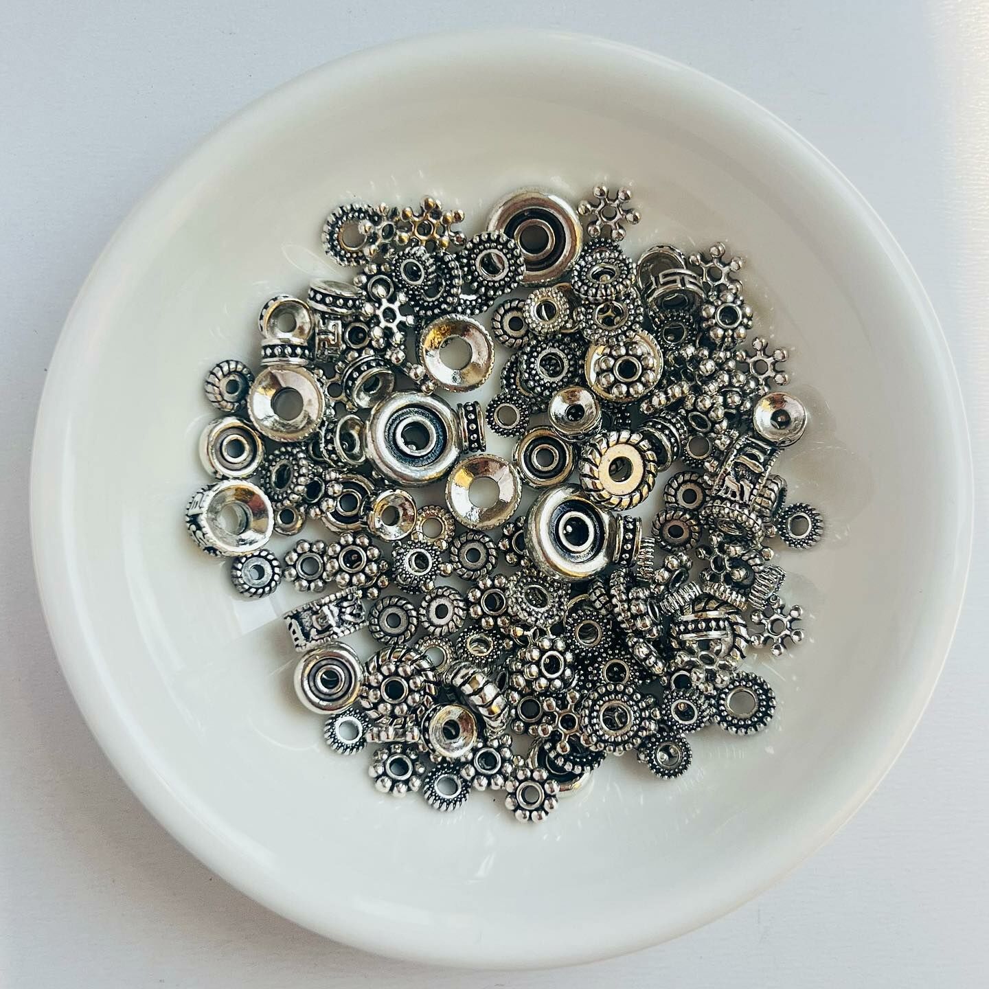 [原石] 藏銀串珠配件包 水晶手串隔片