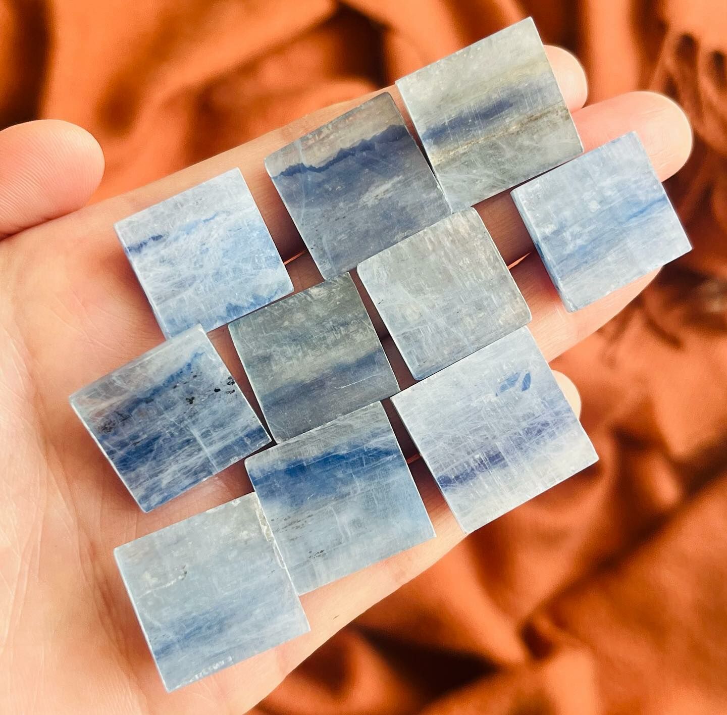 [原石] 藍晶石 方形墜面