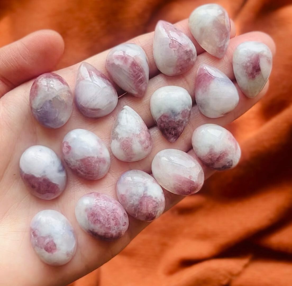 [原石] 粉紅碧璽 水晶蛋面