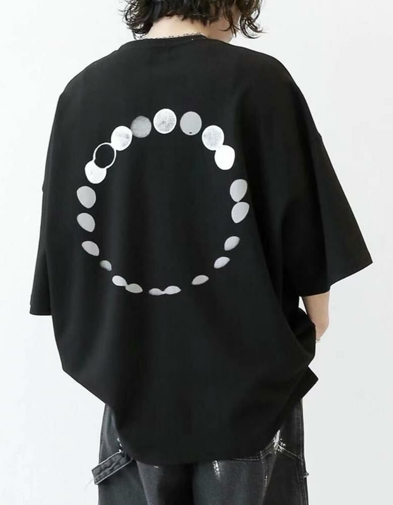 OverSize波點圖案英文字短袖Tee UNSTANDARD-058T