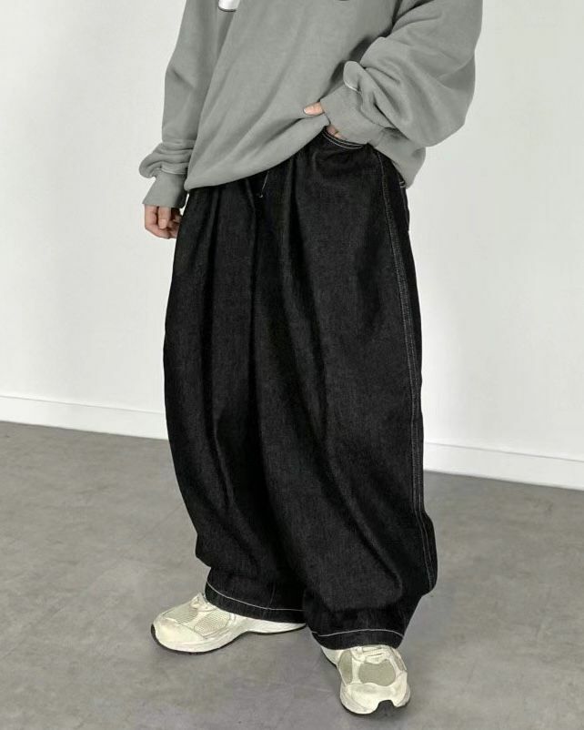 淨色鬆身牛仔褲 P2721