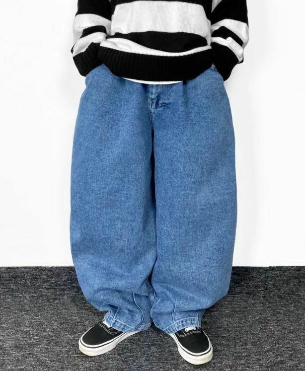 洗水淨色鬆身牛仔褲 P2720