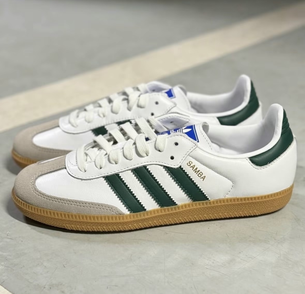 限時接單 Adidas Originals Samba OG 墨綠色 白綠色 復古 皮革 德訓鞋 焦糖底 IE3437/預購