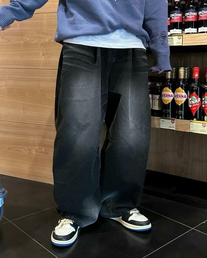 洗水鬆身牛仔褲 J724