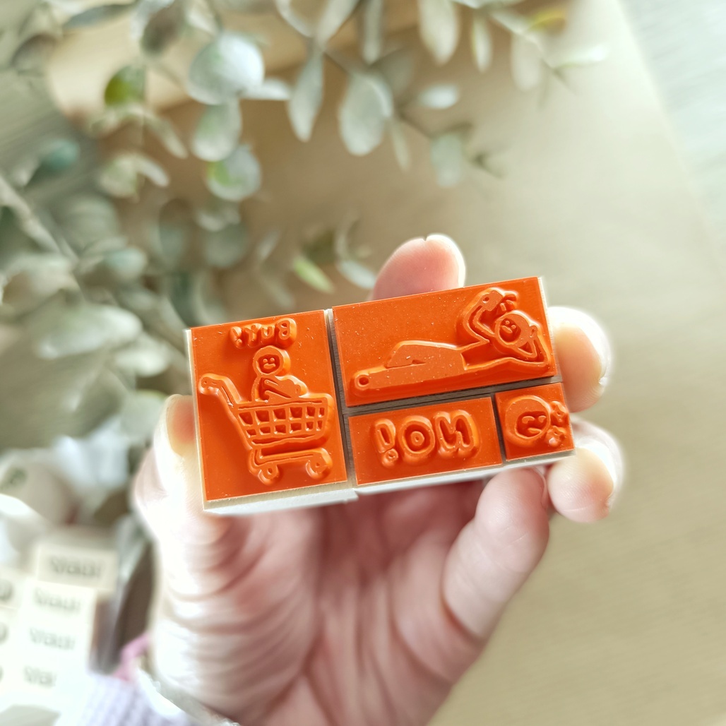 日本little lu．相反印面系列有趣印章 2024春季新品