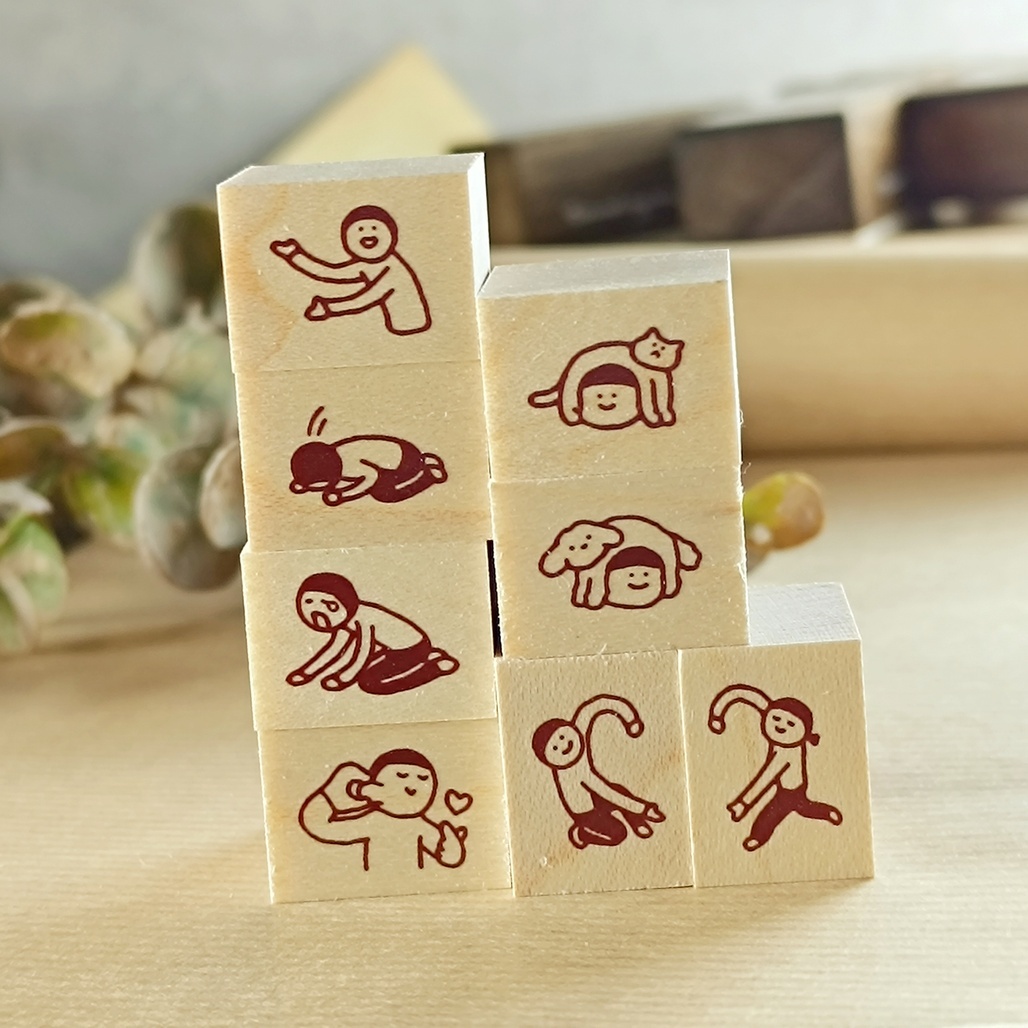 日本little lu．15x20mm列原創印章 2024春季新品