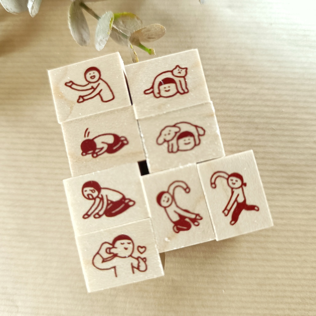 日本little lu．15x20mm列原創印章 2024春季新品