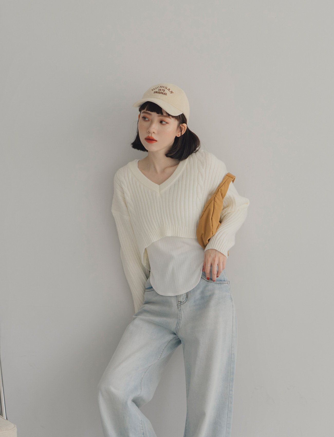 兩件式背心針織上衣