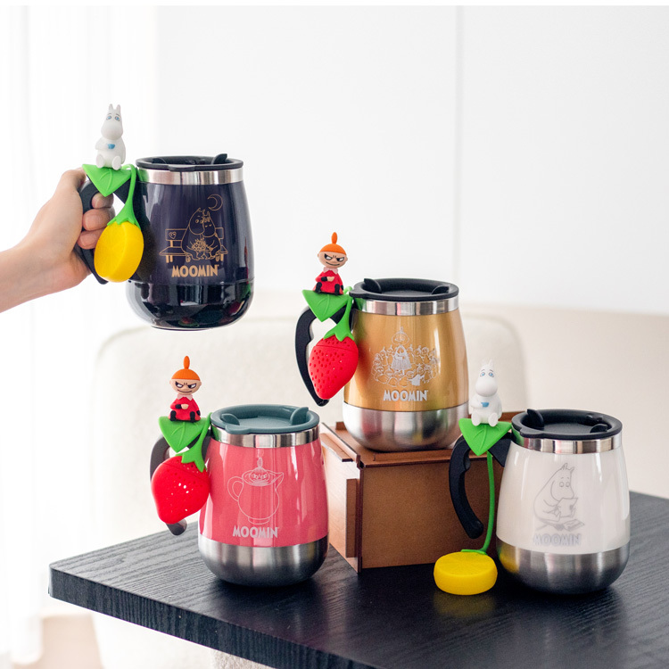 PO: 丹麥POxMOOMIN不鏽鋼兩用咖啡泡茶胖胖杯450ml(共4色)
